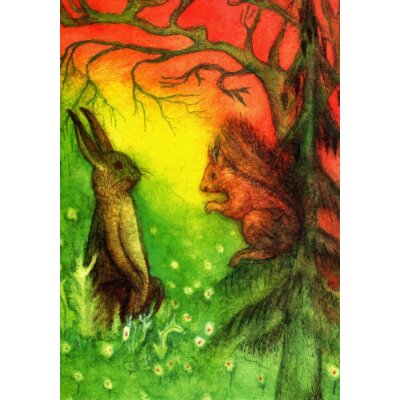 Jula Scholzen-Gnad. Der Hase und das Eichhörnchen