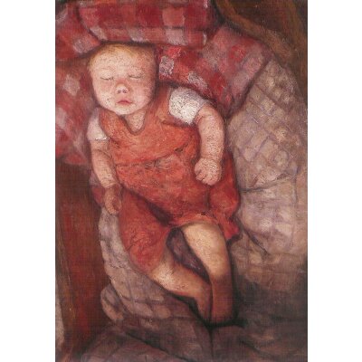 Modersohn-Becker. Schlafendes Kind, um 1904