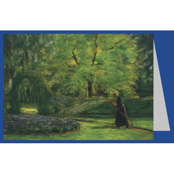 Max Liebermann. Das Rondell im Heckengarten mit Blumenspreng