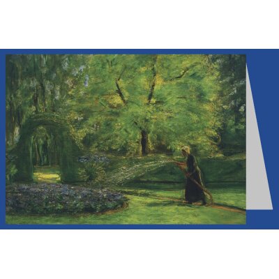 Max Liebermann. Das Rondell im Heckengarten mit Blumenspreng