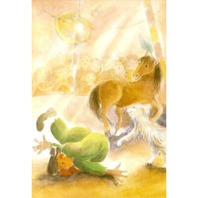 Johanna Schneider. Clown mit Pony und Hund