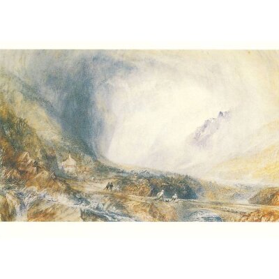 Joseph Mallord William Turner. Sturm/ St. Gotthard, Schweiz