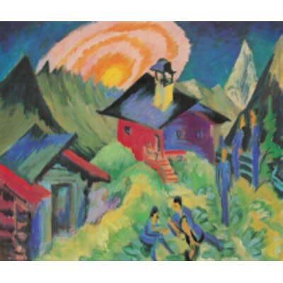 Ernst Ludwig Kirchner. Mondaufgang auf der Stafelalp, 1917
