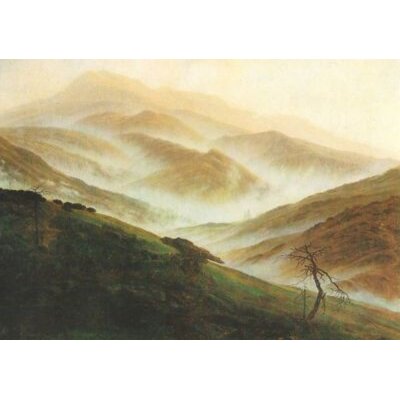 Caspar David Friedrich. Riesengebirge m. aufsteigendem Nebel