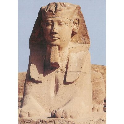 Aegy.Sphinx, aus der Sphinxallee zwischen Luxor u. Karnak