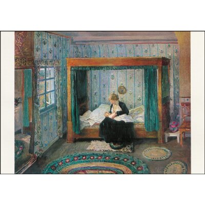 Heinrich Vogeler. Schlafgemach im Barkenhoff, 1906