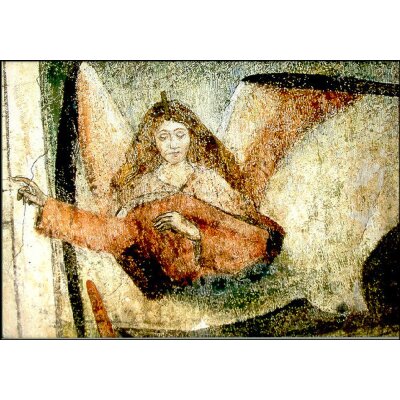 Engel, um 1490. Kirche von Wiesendangen, CH