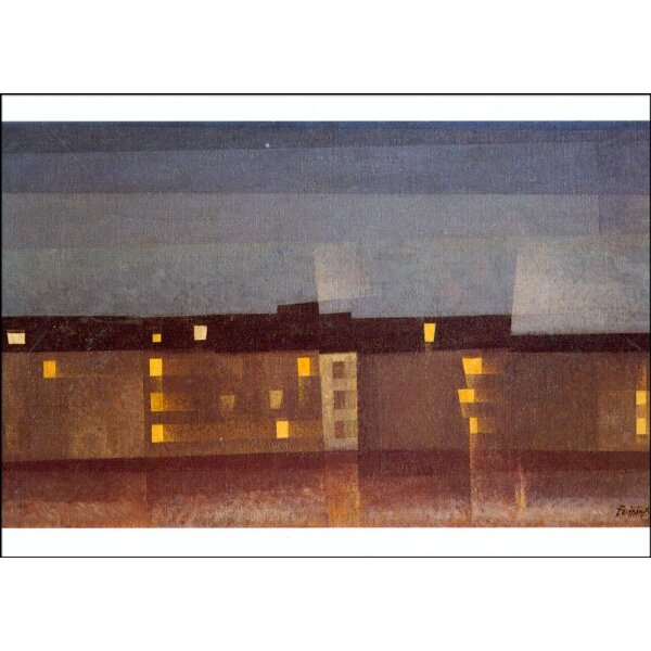 Lyonel Feininger. Beleuchtete Häuserzeile