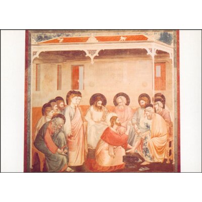 Giotto di Bondone. Fusswaschung