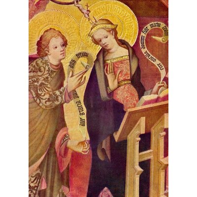 Lübecker Schule. Maria Verkündung, um 1420