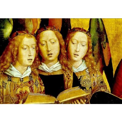 Hans Memling. Christus umgeben von singenden Engeln