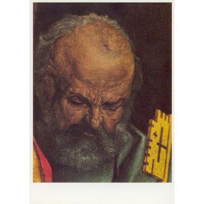 Albrecht Dürer. Petrus, Ausschnitt