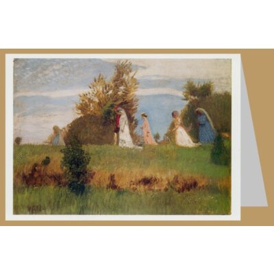 Otto Modersohn. Hochzeitszug auf dem Moordamm, VI,1902