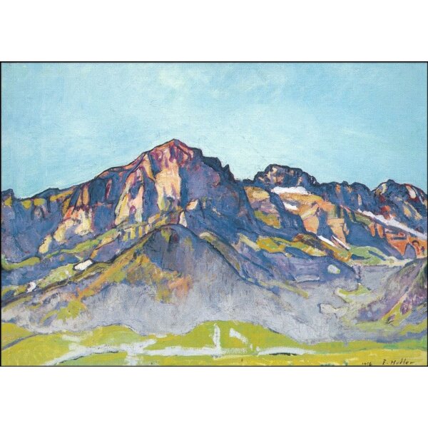 Hodler,F.Die Dents Blanches/Champéry i.d.Morgensonne,1916.KK