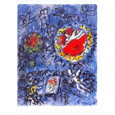 Marc Chagall. Die rote Sonne, 1983