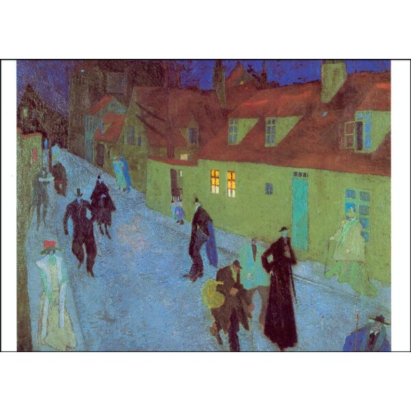 Lyonel Feininger. Straße im Dämmern, 1910