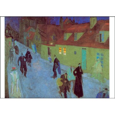 Lyonel Feininger. Straße im Dämmern, 1910