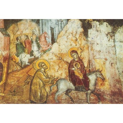 Byzantinisch. Flucht nach Ägypten, 16. Jh. Zyprisch