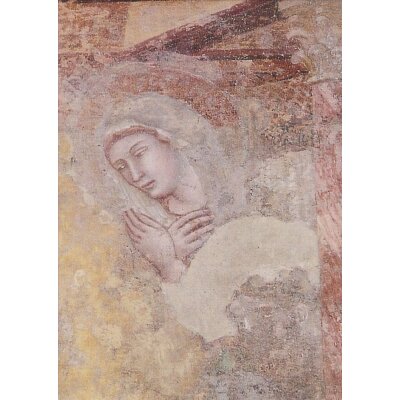 Ambrogio, Lorenzetti. Verkündung Maria, Ausschnitt