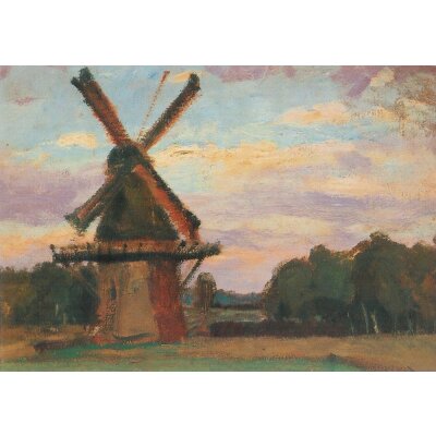 Fritz Overbeck. Mühle bei Worpswede, um 1900