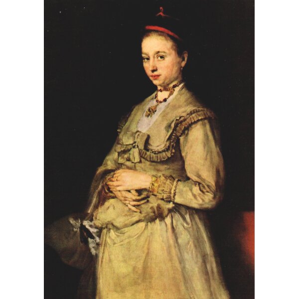 Wilhelm Leibl. Bildnis Frau Lorenz Gedon, 1868/69