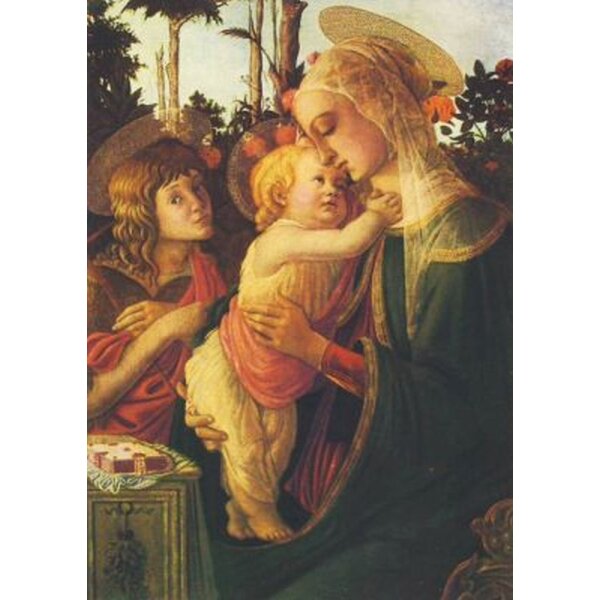 Sandro Botticelli. Madonna mit Jesus und Johannes