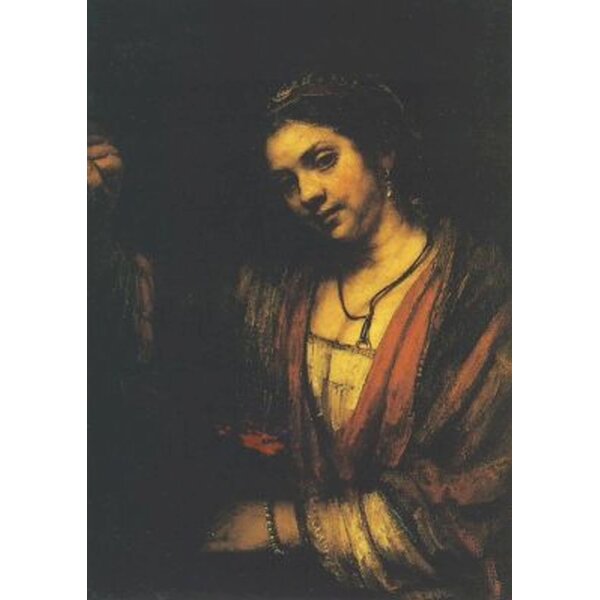 Rembrandt. Junge Frau am Fenster