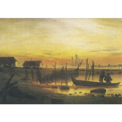 Caspar David Friedrich. Küstenlandschaft im Abendlicht