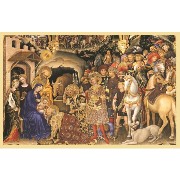 Gentile da Fabriano. Anbetung der Könige, 15. Jh.