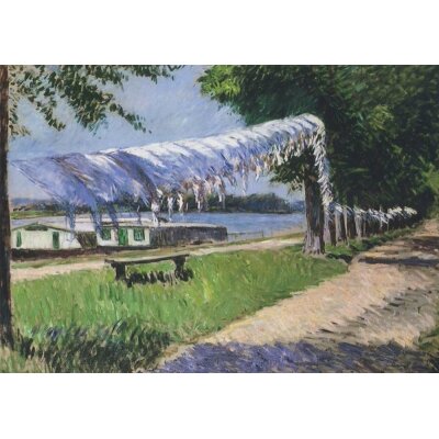 Gustave Caillebotte. Trocknende Wäsche am Ufer der...