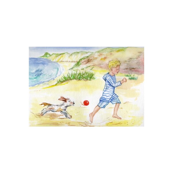 Anne C. Wenzel. Strandlauf mit Hund