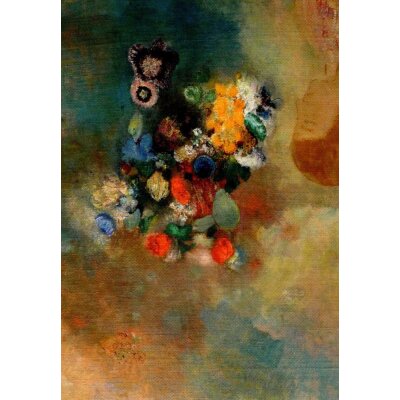 Odilon Redon. Der Traum oder der Gedanke; Blumen und Profil, 1908