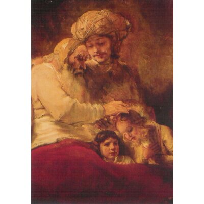Rembrandt. Jakob segnet die Söhne
