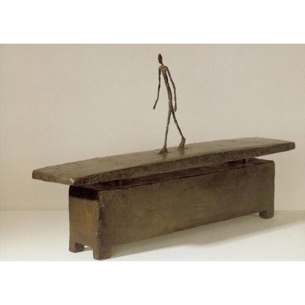 Giacometti, Alberto. Mann im Regen marschierend