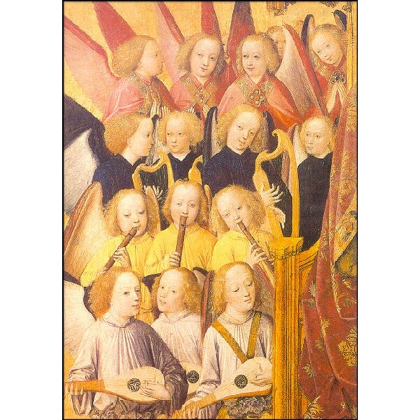 Meister des Marienlebens. Musizierende Engel