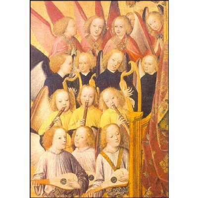 Meister des Marienlebens. Musizierende Engel