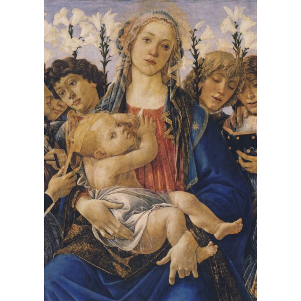 Sandro Botticelli. Maria mit dem Kind und singenden Engeln