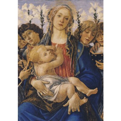 Sandro Botticelli. Maria mit dem Kind und singenden Engeln
