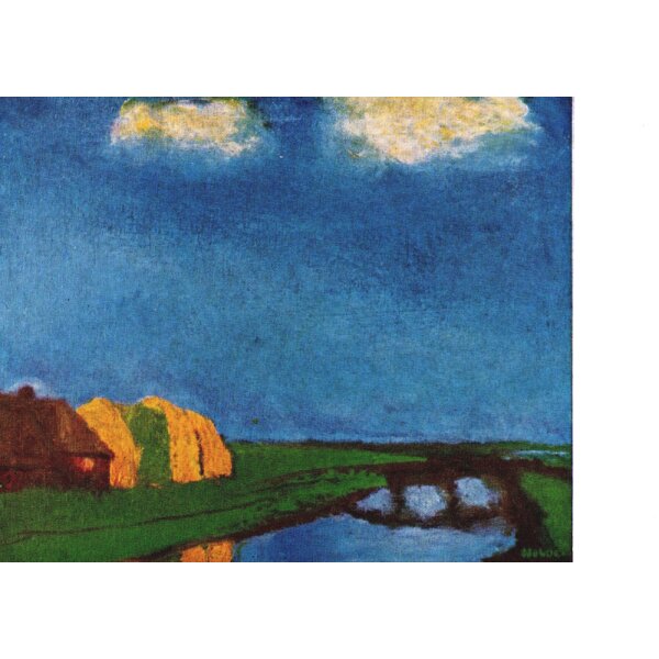 Emil Nolde. Friesengehöft am Kanal, 1935