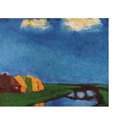 Emil Nolde. Friesengehöft am Kanal, 1935