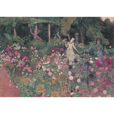 Ottilie Reylaender. Blühender Garten, 1908
