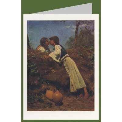August Pettenkofen. von. Der Kuss,1864