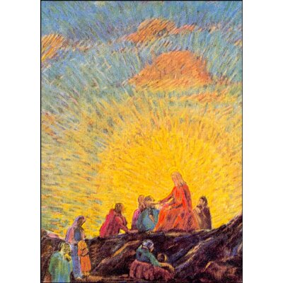 Max Wolfhügel. Bergpredigt, 1931, Ausschnitt