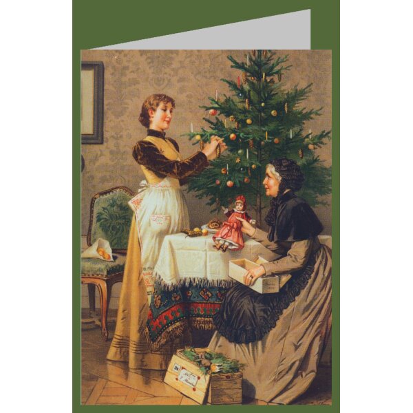Robert Beyschlag. Unter dem Weihnachtsbaum, 1892