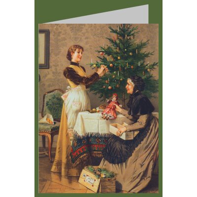 Robert Beyschlag. Unter dem Weihnachtsbaum, 1892