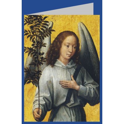 Hans Memling. Engel, einen Olivenbaum-Zweig haltend