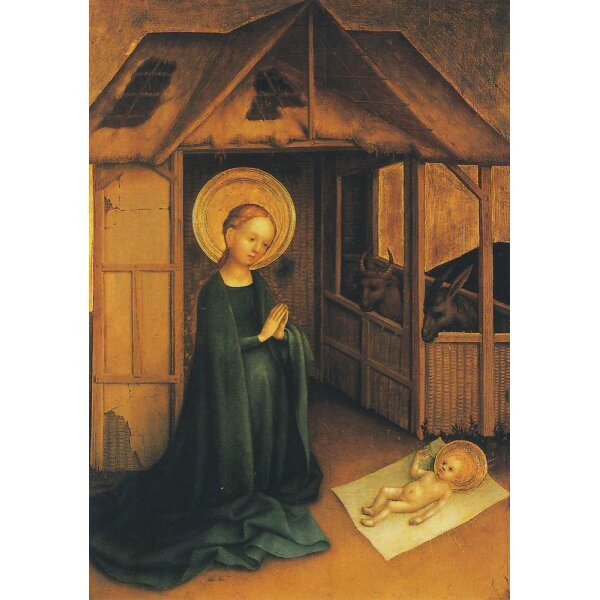 Anbetung des Kindes durch Maria, um 1450