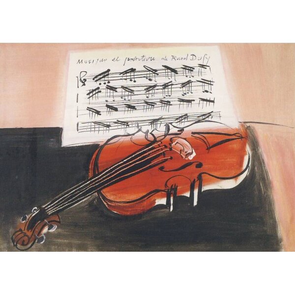 Raoul Dufy. Die rote Geige (Violine) 1948