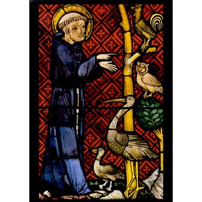 Vogelpredigt des Hl. Franziskus, 1325/30