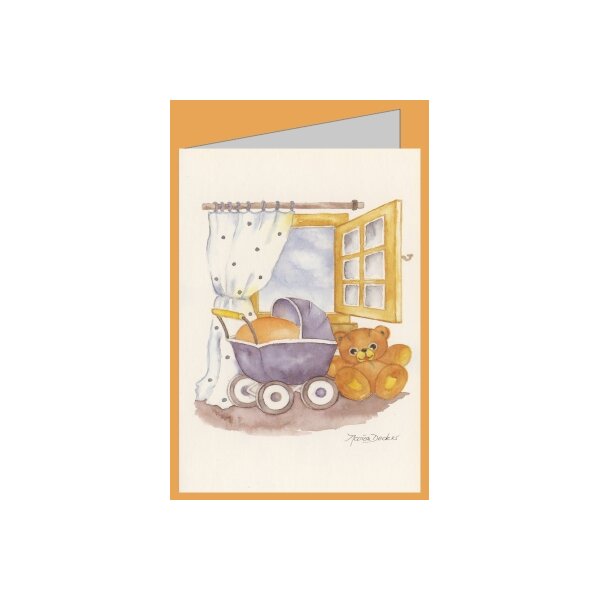 Decker, Marion. Puppenwagen und Teddy.